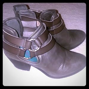Blowfish Gray Ankle Booties